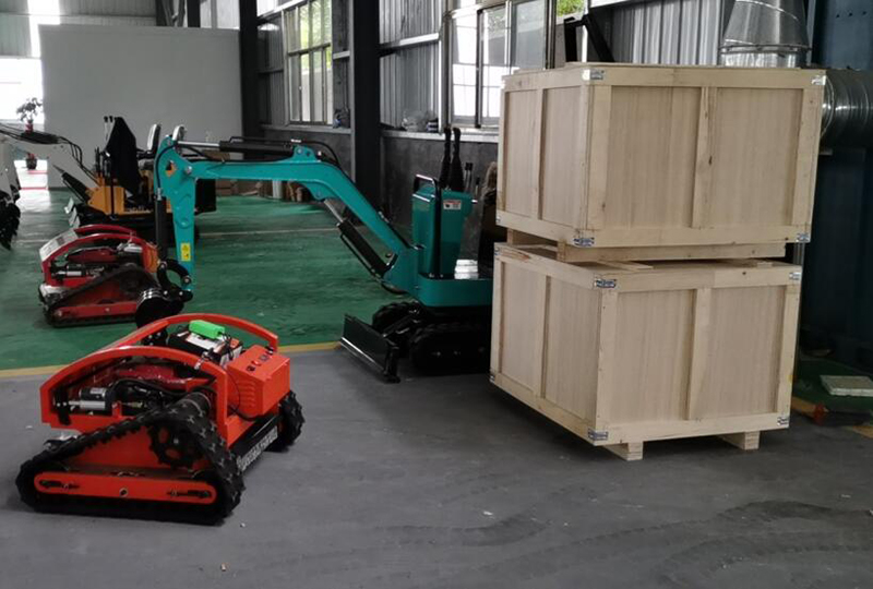 Two remote control lawn mowers sent to Sweden