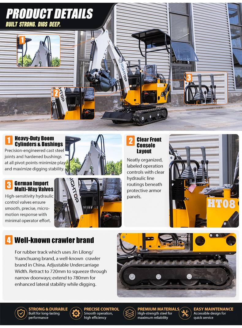  HT08 mini excavator