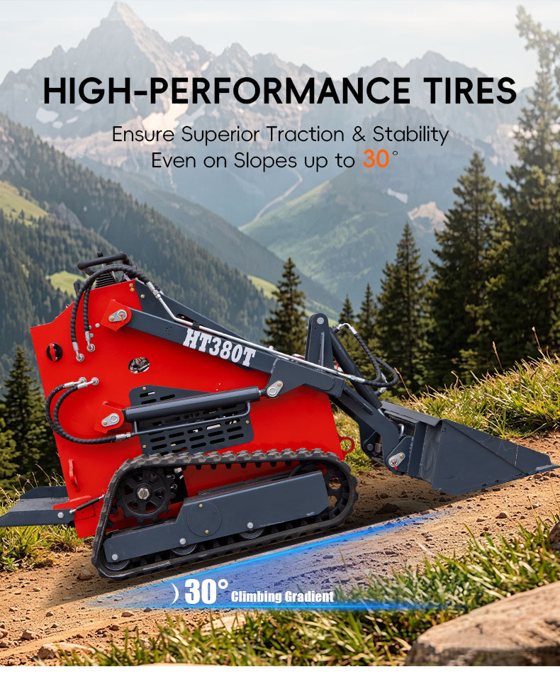  HT380T Mini Skid Steer Loader