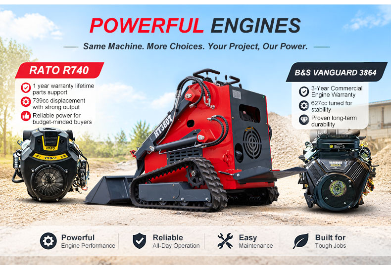  HT380T Mini Skid Steer Loader