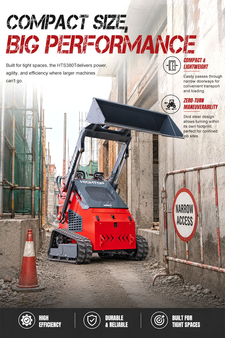  HT380T Mini Skid Steer Loader