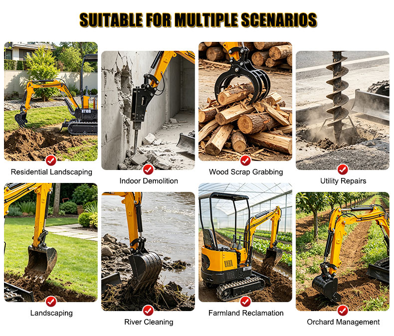  HT10B 1-ton Mini Excavator 