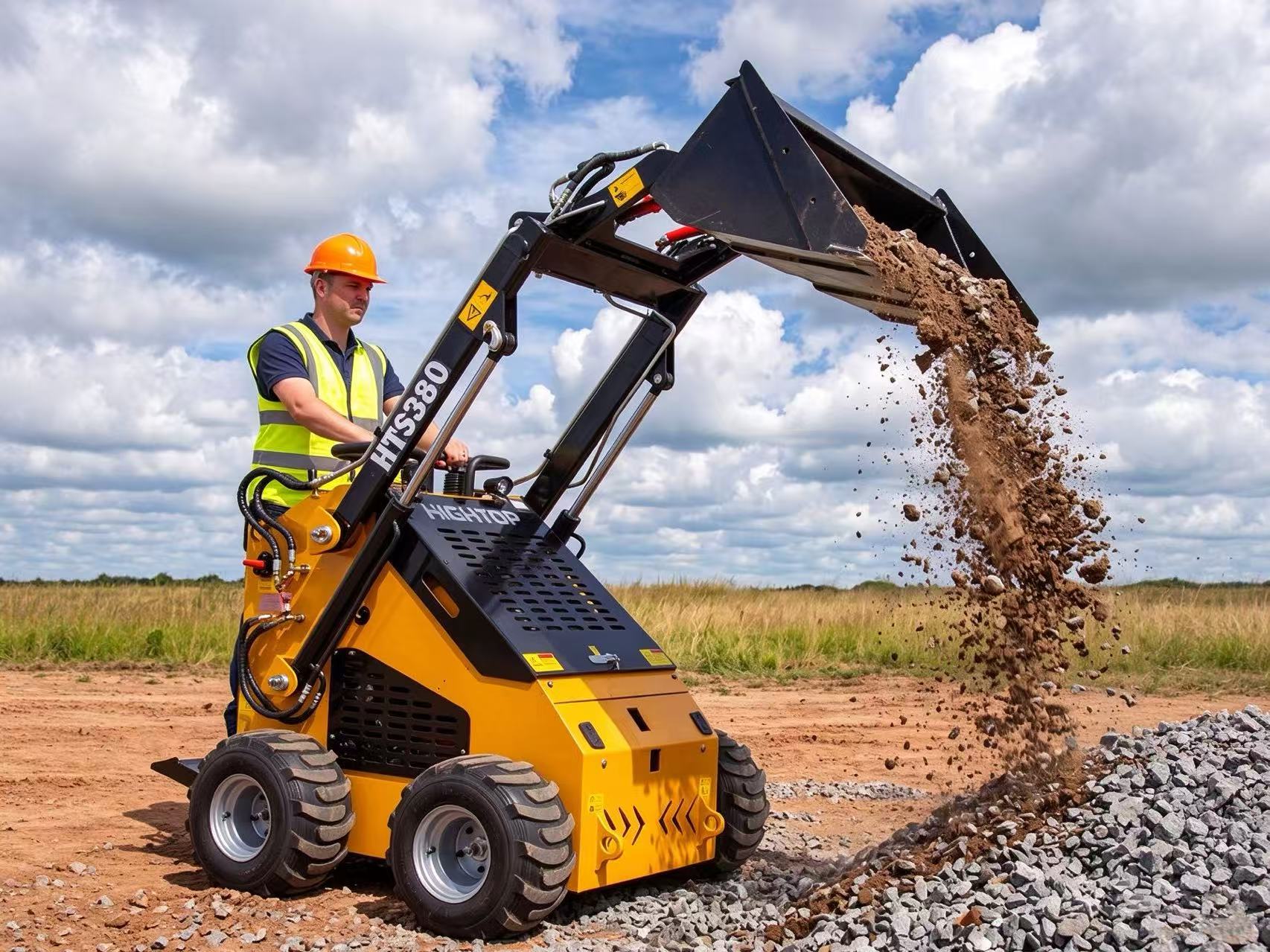 This small sliding loader can handle multiple types of construction projects with one machine.